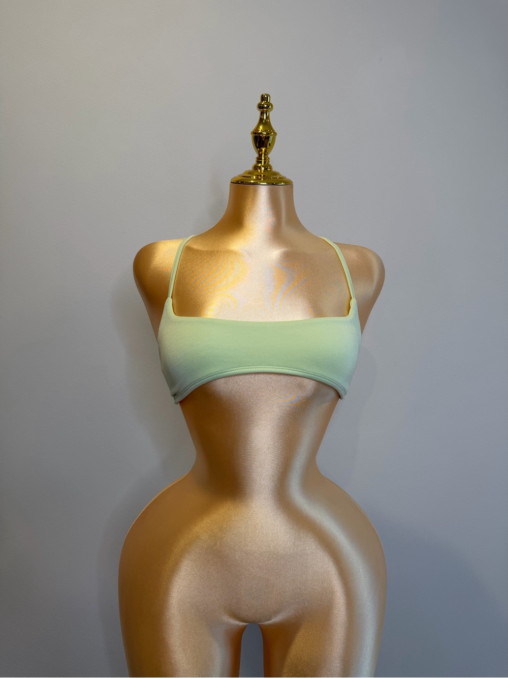 Missguided Mint Green Strappy Back Crop Top S